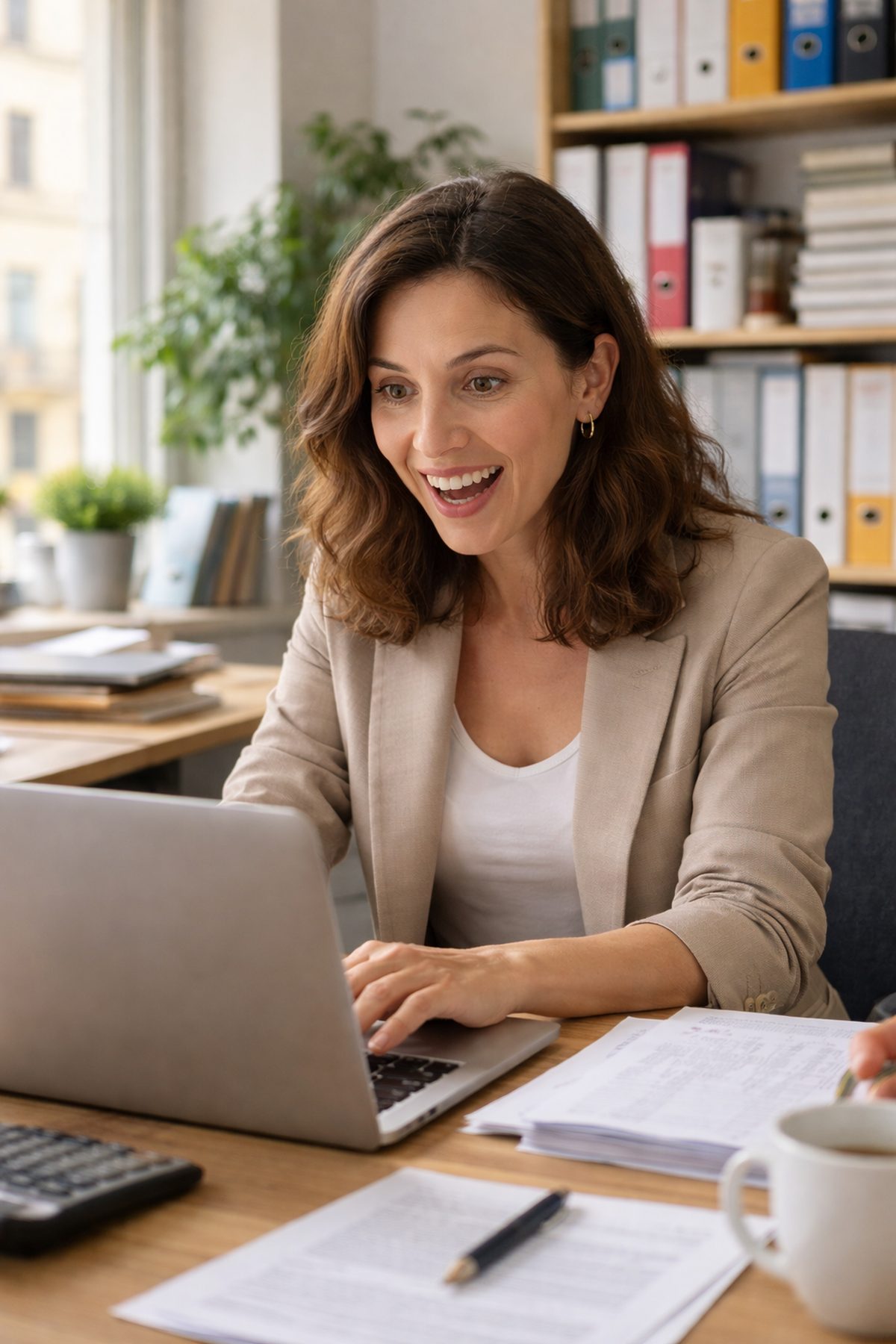 Commercialista soddisfatta